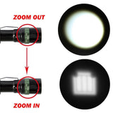 Brightest Zoomable T6 6000 Lumen Tactical LED Flashlight